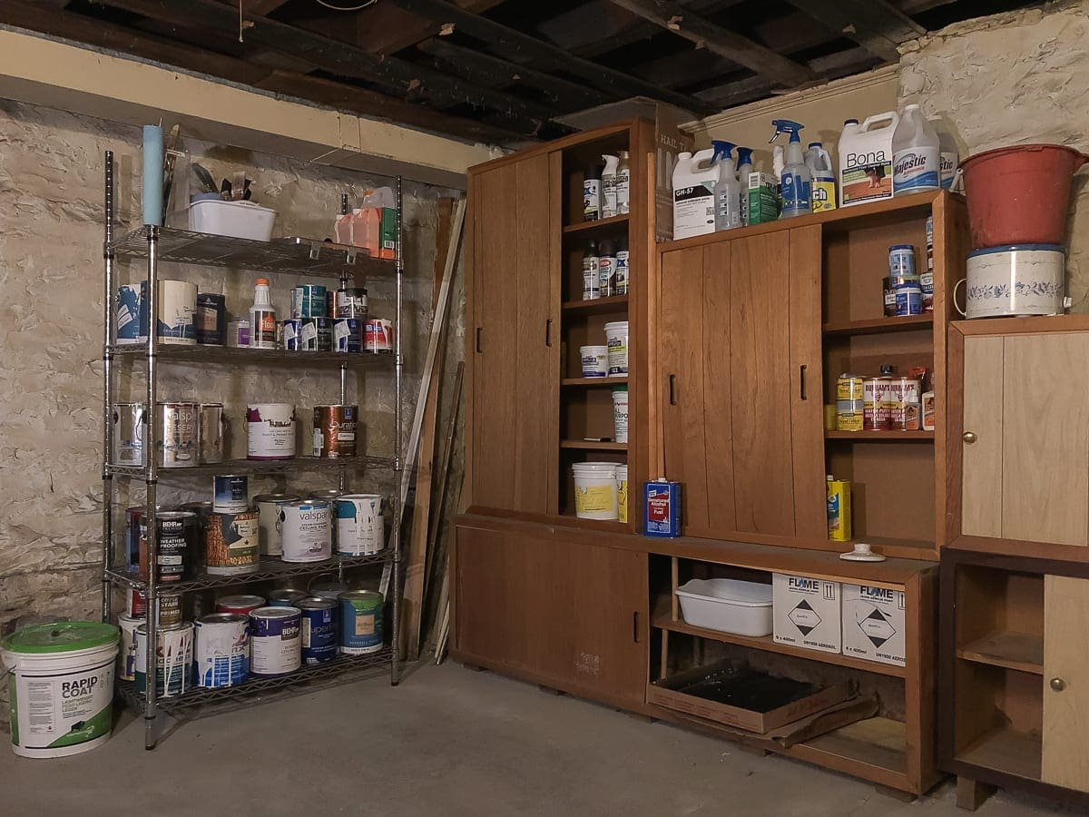 The Basement: Organized and Ready - Blake Hill House